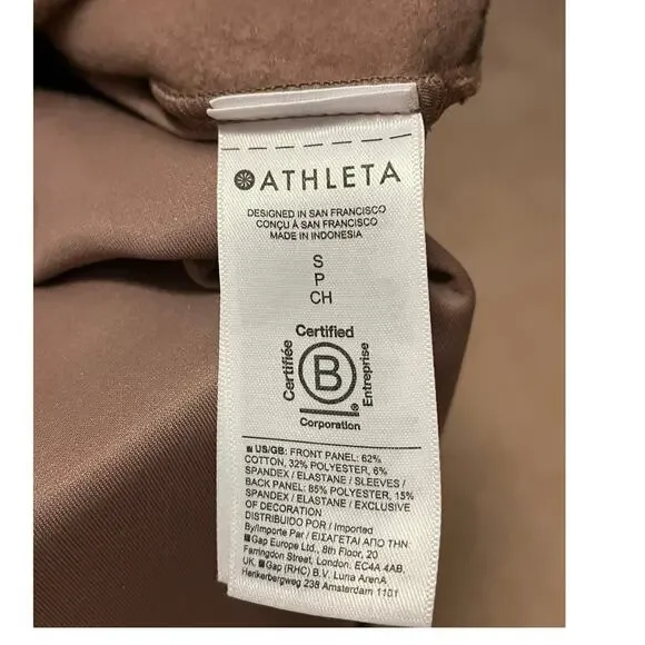 Athleta Retroplush Velvet Crewneck Sweatshirt Size Small - Picture 6 of 8